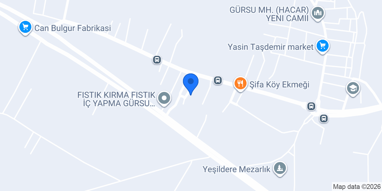 Gürsu süt ürünleri konumu