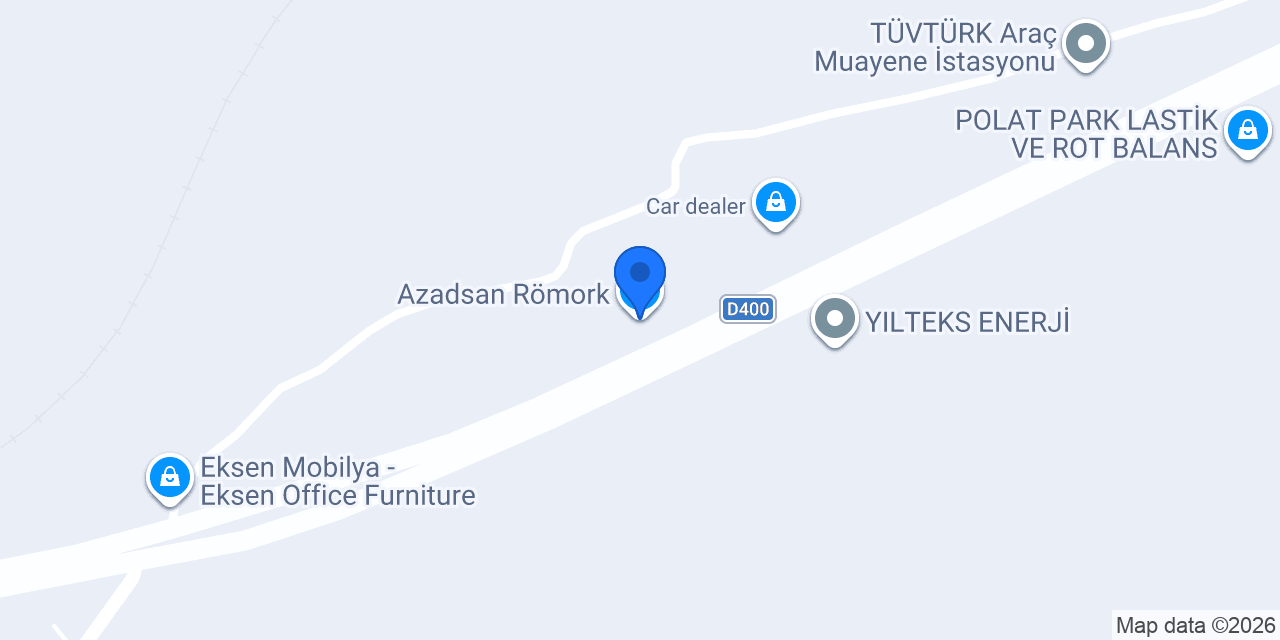 Azadsan Römork konumu