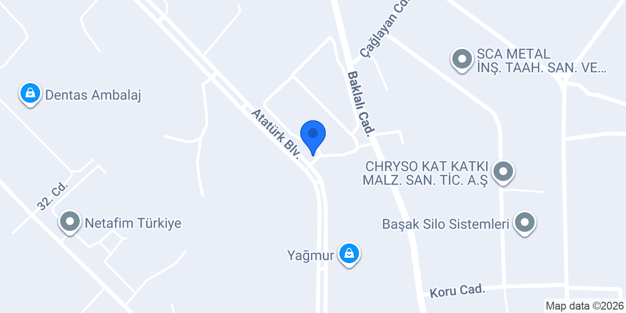 Tezkim Sitrik Asit Üretim Tesisi konumu