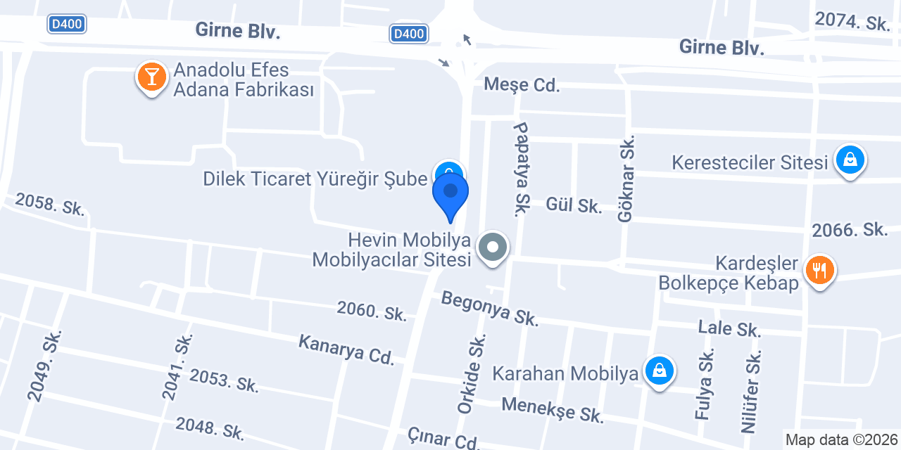 Lesa Home Mobilyacılar Sitesi Şube konumu