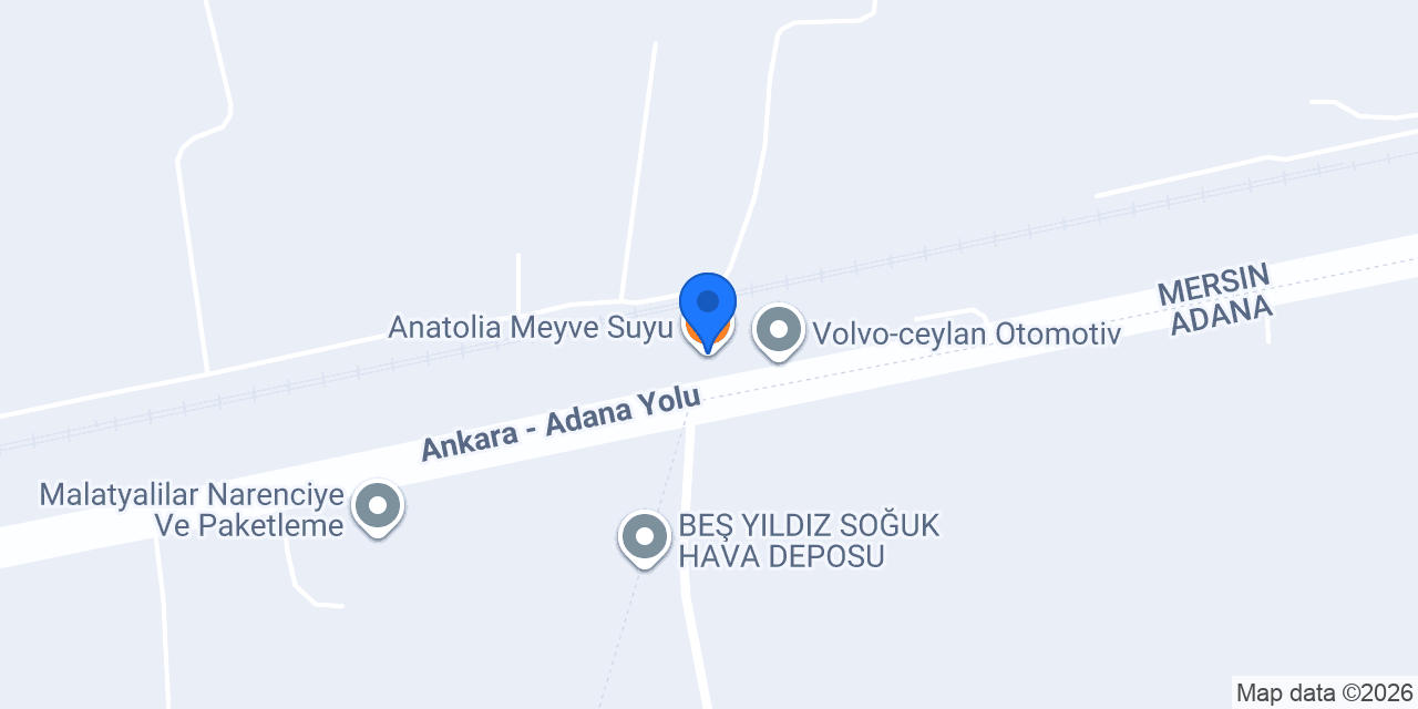 Anatolia Meyve Suyu konumu