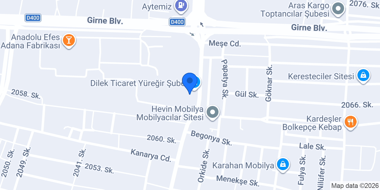 Mo Dıva Mobilya konumu
