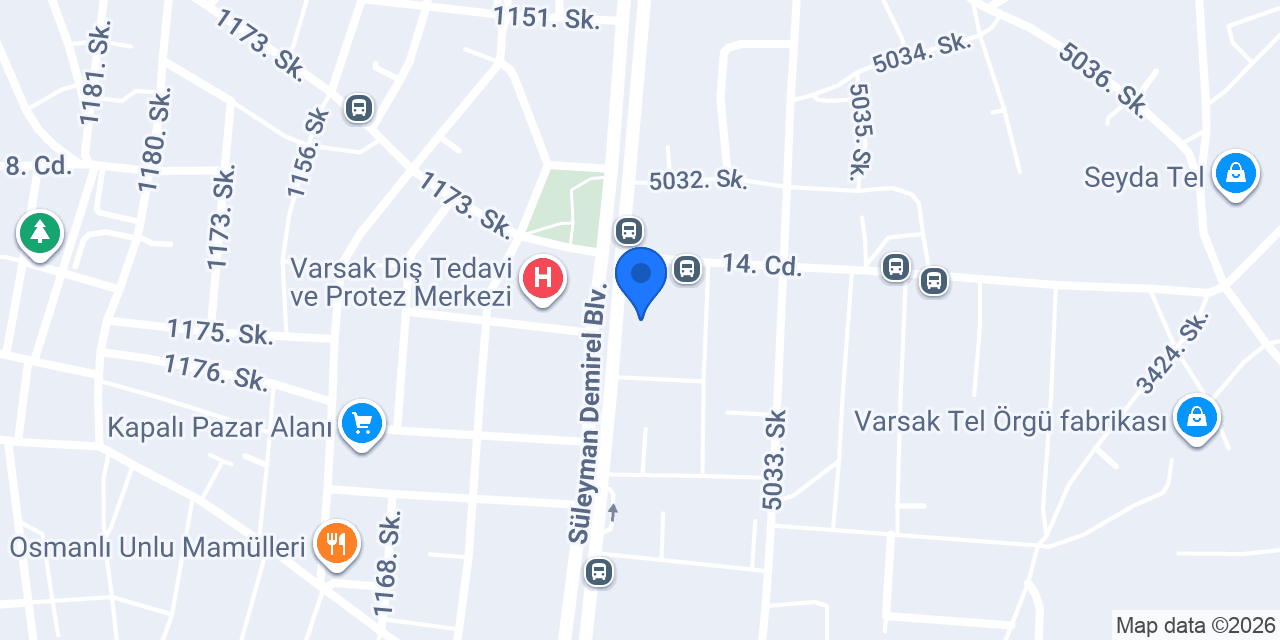 Yeni Varsak Eczanesi konumu