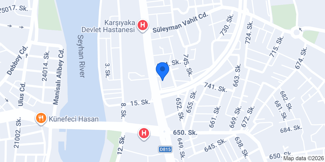 Yapı Kredi - Yüreğir Şubesi konumu