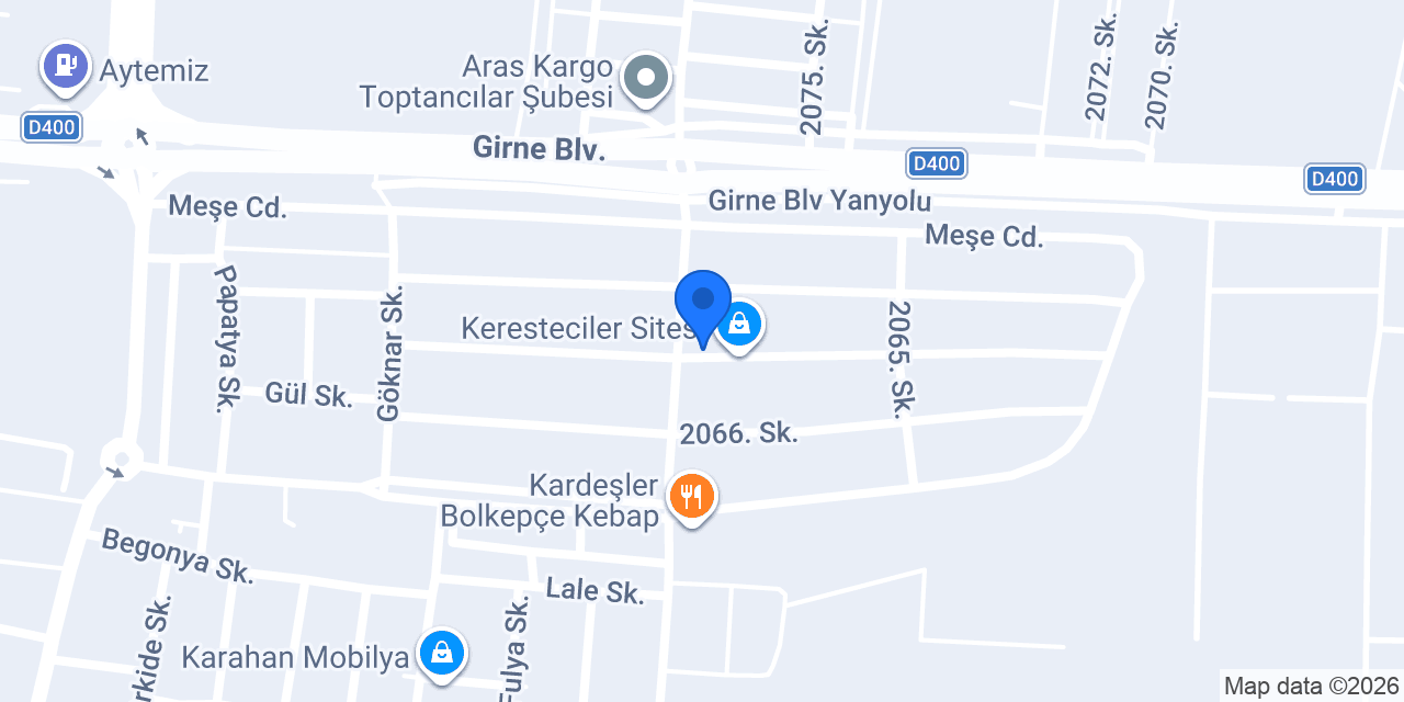 Antep Sofrası konumu