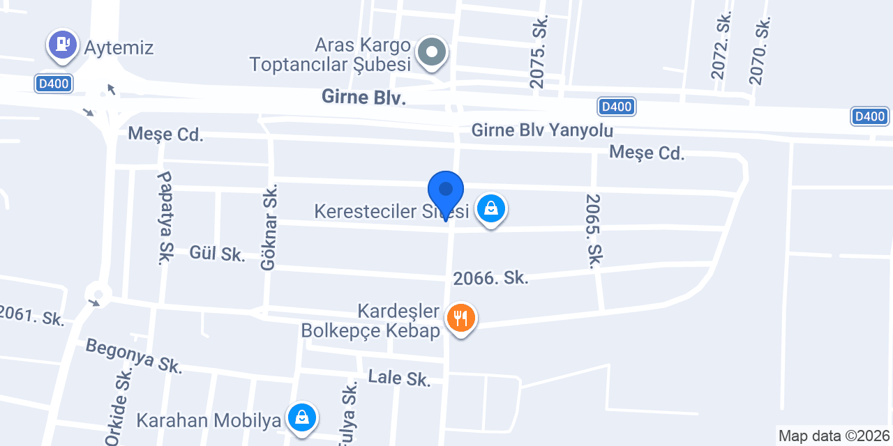 ÖKMENLER KERESTE SAN.VE TİC.LTD.ŞTİ. konumu