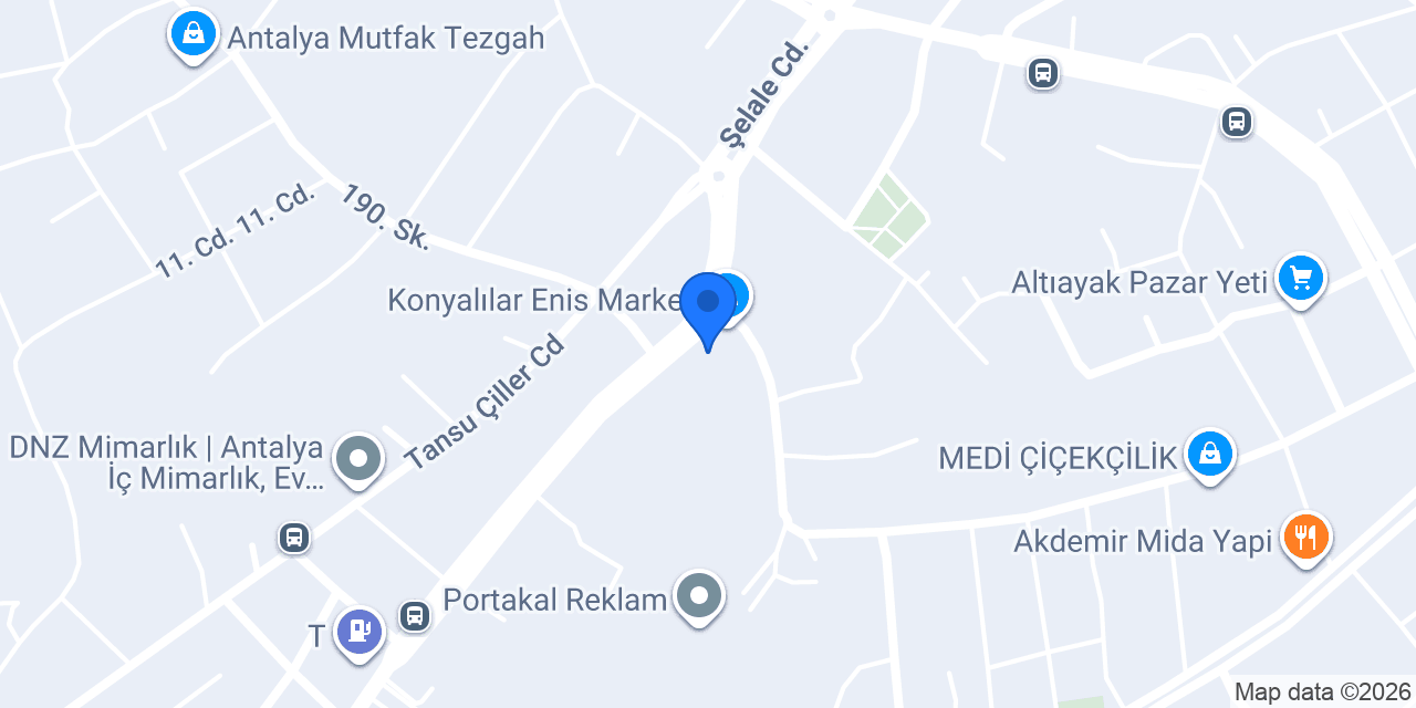 Konyalılar Yapı Market konumu