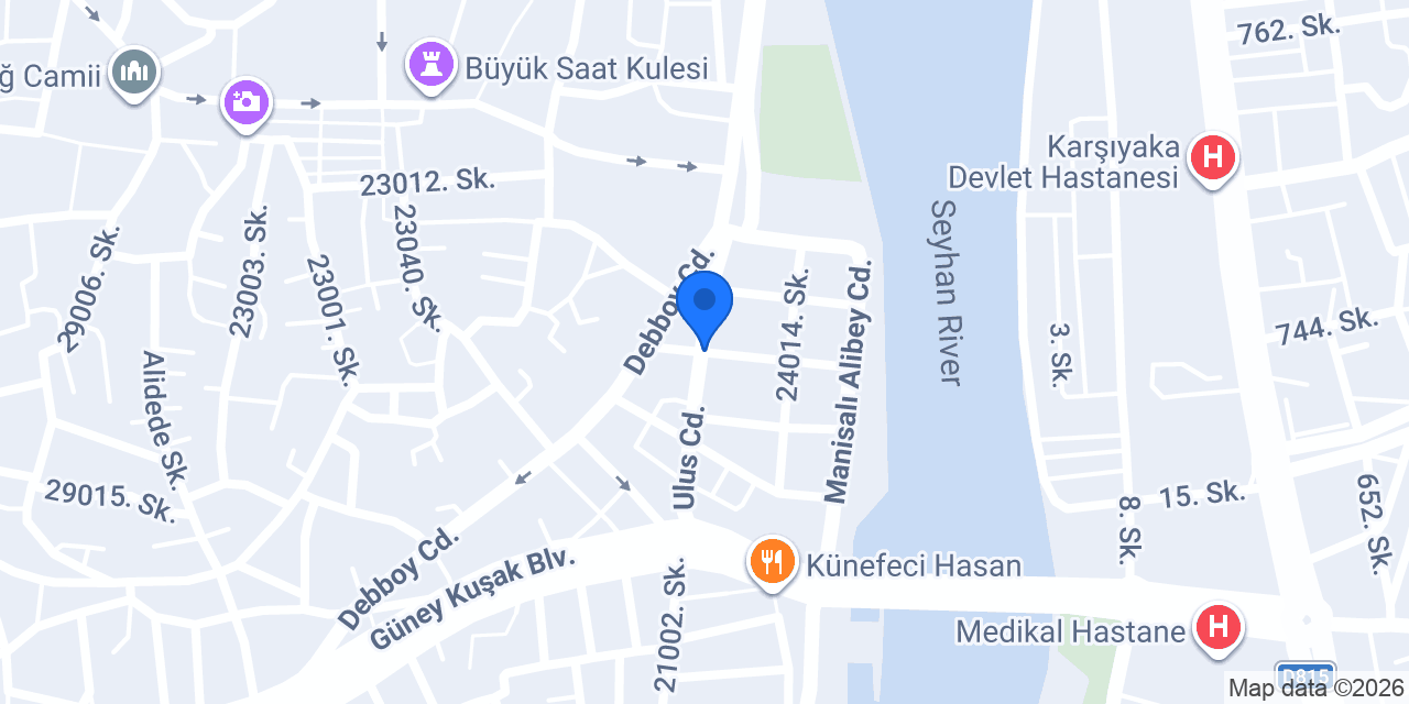 Merkez Veteriner Kliniği konumu