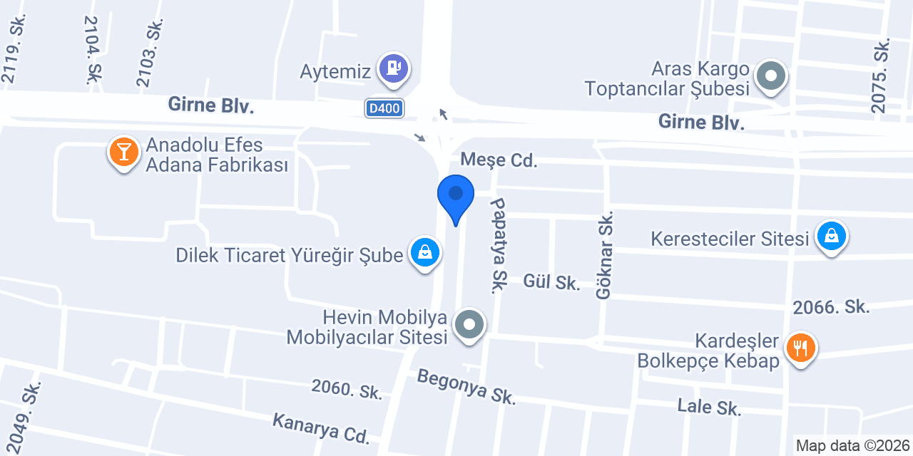 ALİ BENGER MOBİLYA konumu