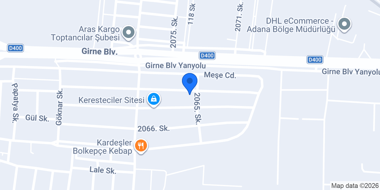Adana Ambalaj Malzemeleri konumu