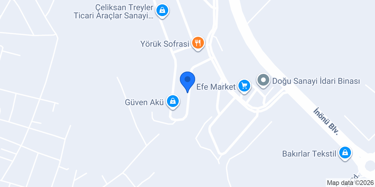 ISOTEX makine ve yedek parça ltd sti konumu