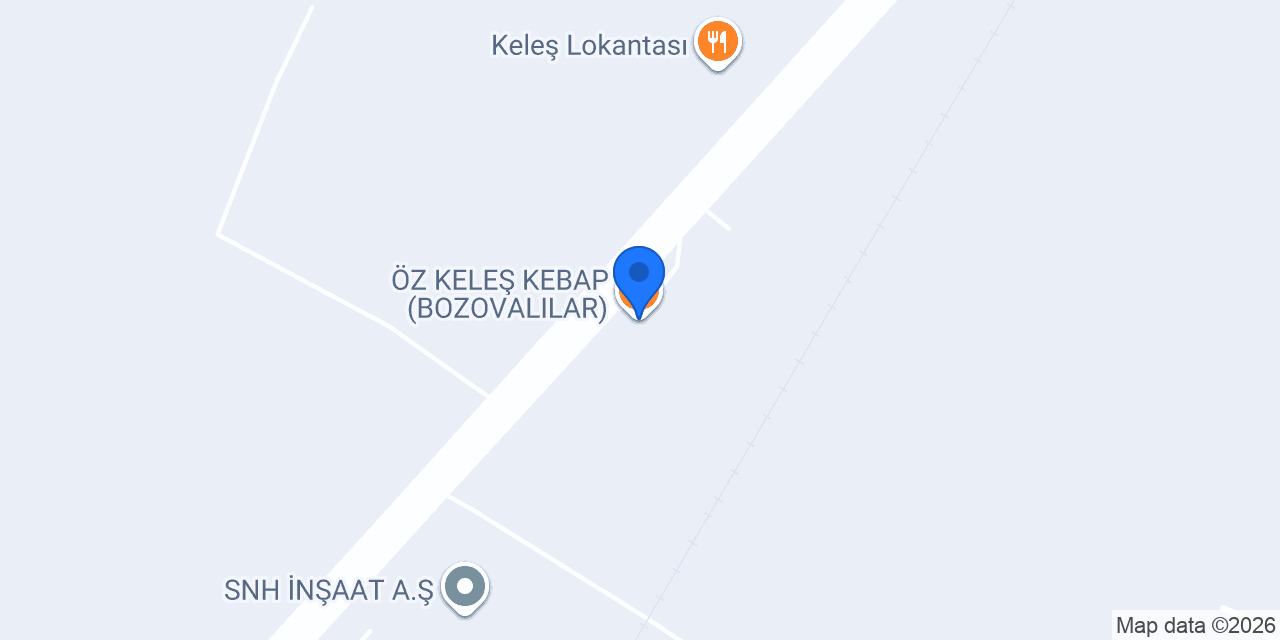 ÖZ KELEŞ KEBAP(BOZOVALILAR) konumu