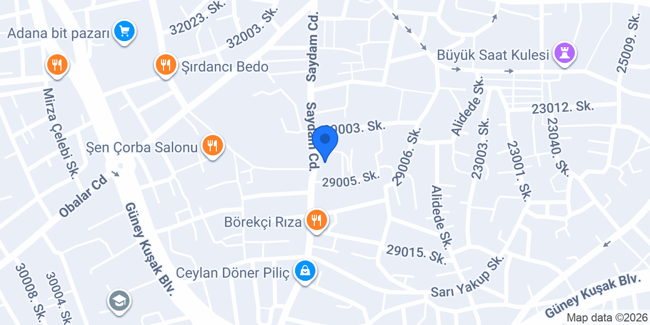 Sevkan Elbise Temizleme konumu