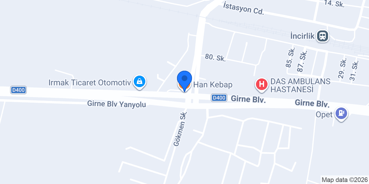 Han Kebap konumu