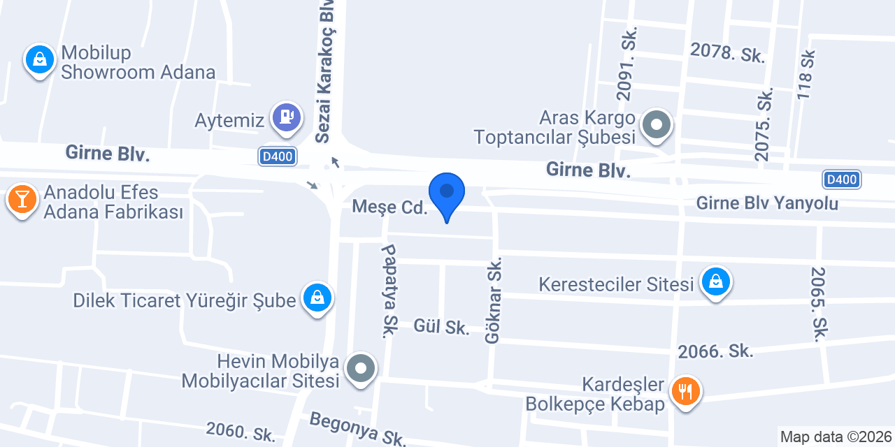 Yapı Kredi - Mobilyacılar Sitesi Şubesi konumu