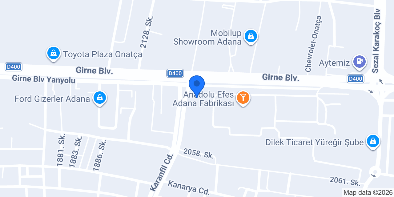 Altek Endüstriyel Yapı Market konumu