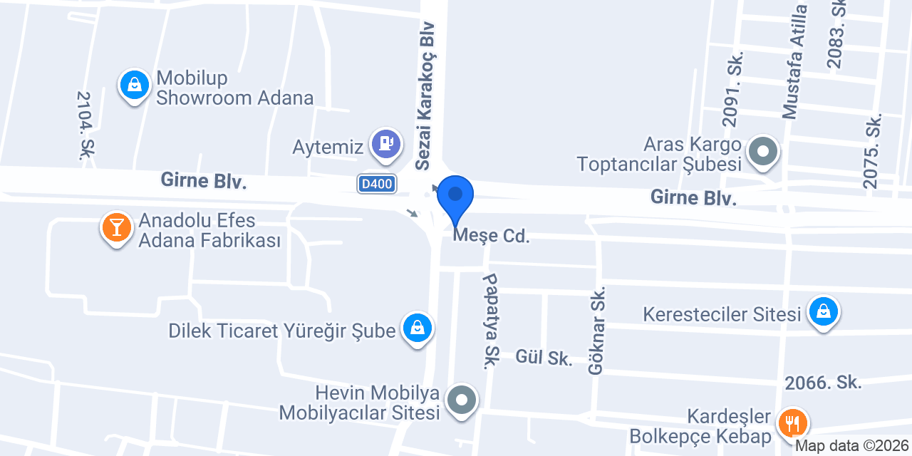 MOBİLYACİLARSİTELERTAKSİ konumu