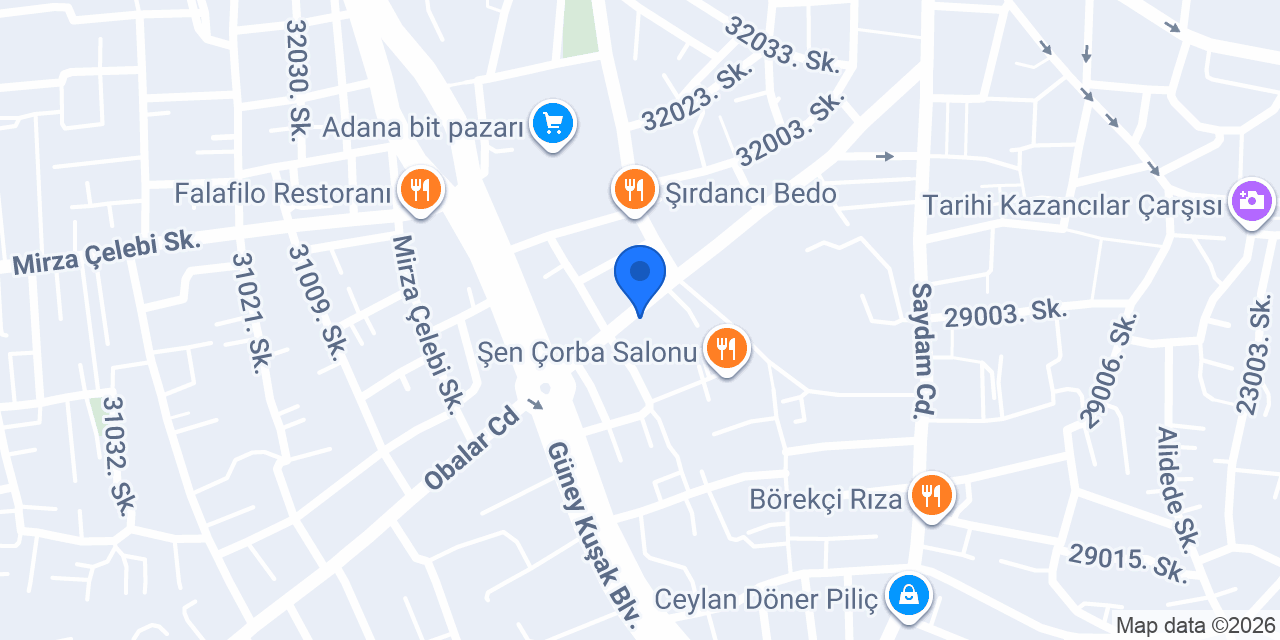 Öz Çukurova konumu
