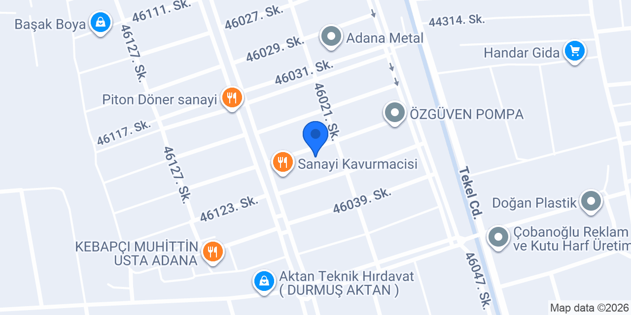 Arslan Kebap Yemekçilik konumu
