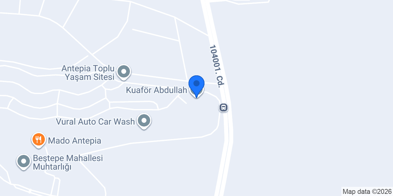 Kuaför Abdullah konumu