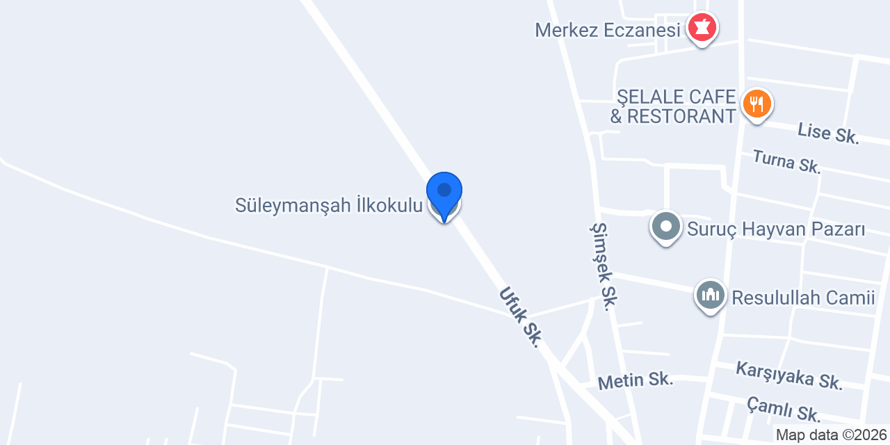 Süleymanşah İlkokulu konumu