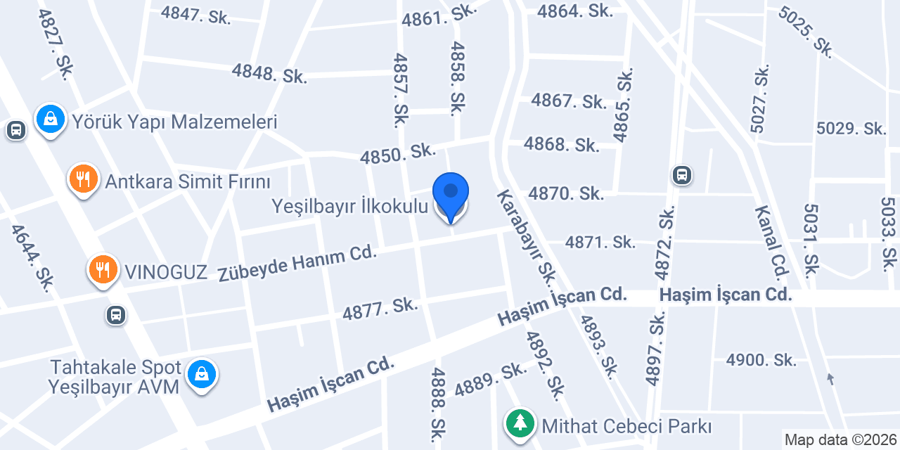 Yeşilbayır İlkokulu konumu