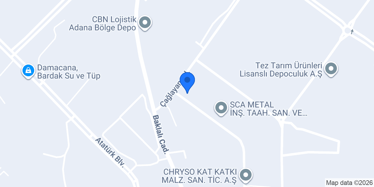 Arslan Yapı Kimyasalları konumu