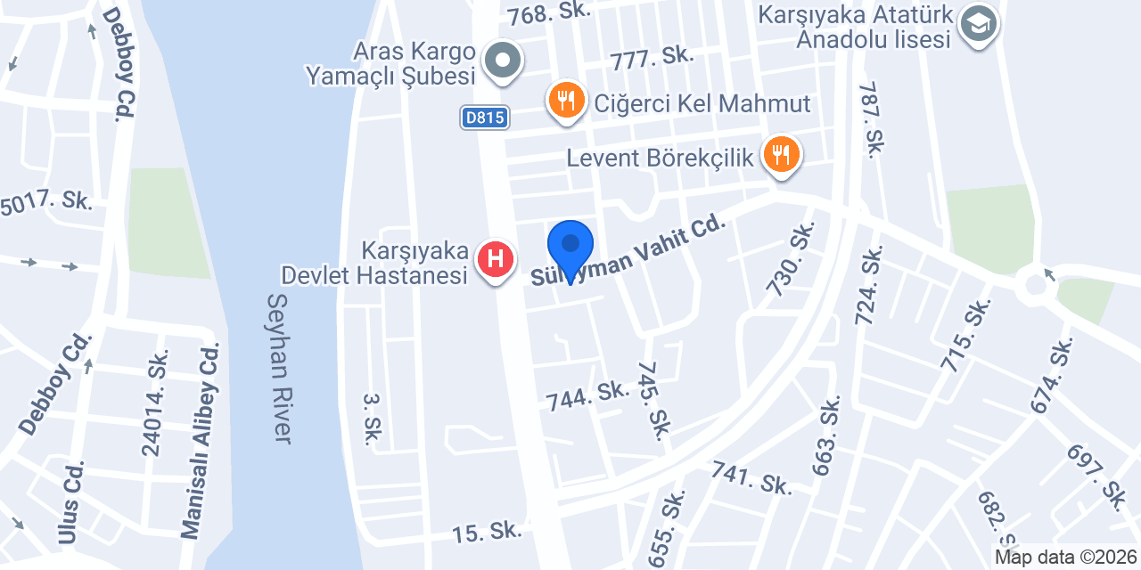 Karşıyaka Sürücü Kursu konumu