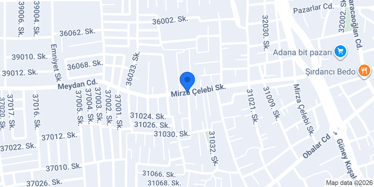 شركة خضري للمجوهرات - أضنة وسط شارع السوريين konumu