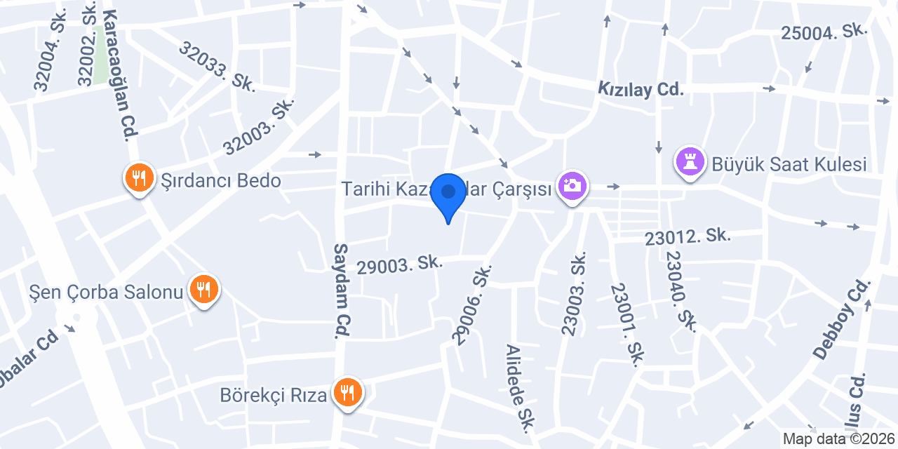 Merkez Oyuncakçılık konumu