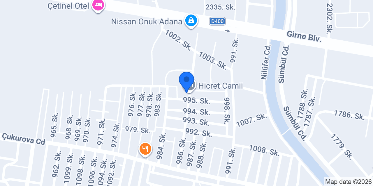 Hicret Camii konumu