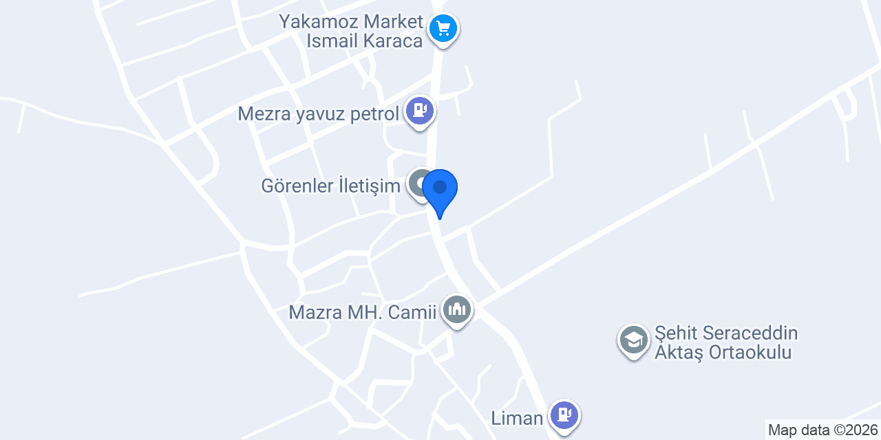 Mezra Gübre Bayi konumu