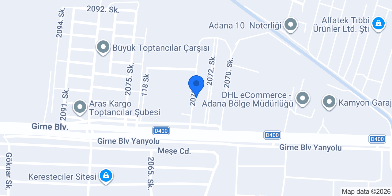 ERTRAK MOTORLU ARAÇLAR konumu