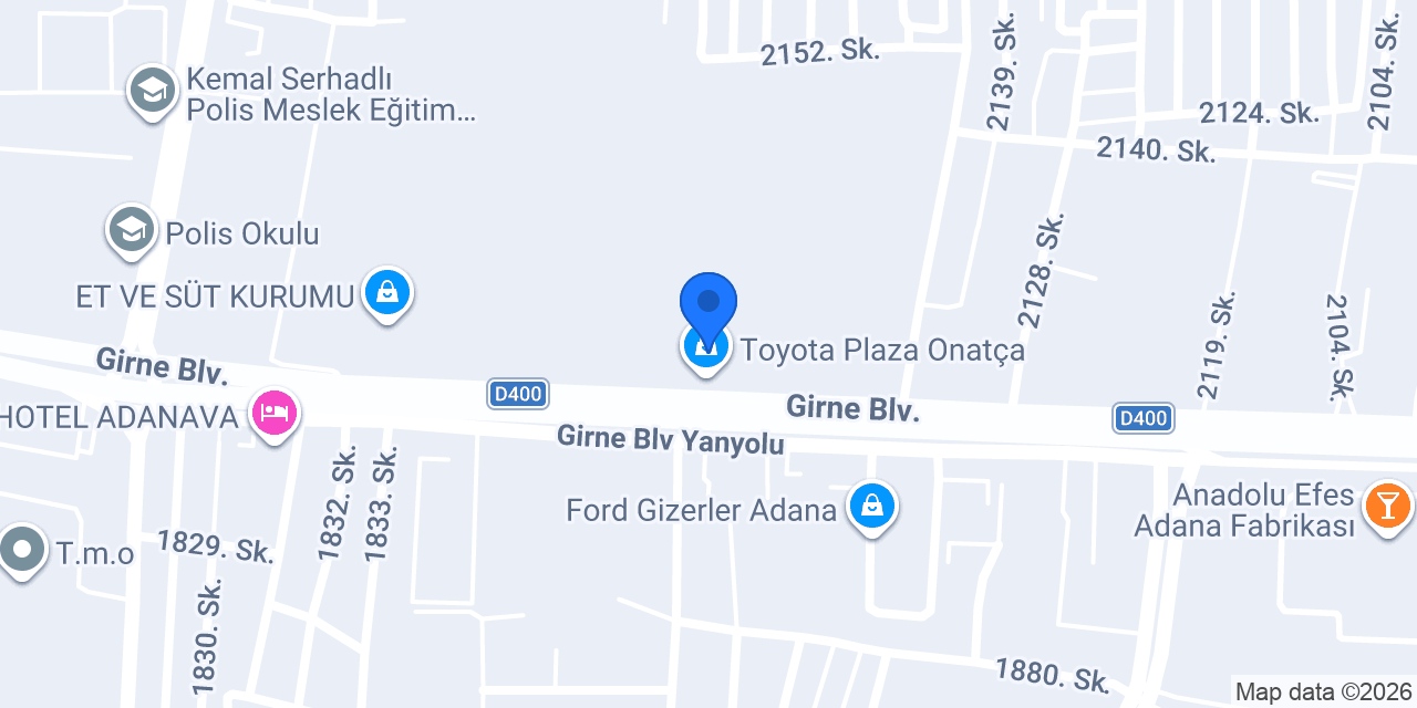 Onatça İnşaat ve Yapı Malzemeleri konumu