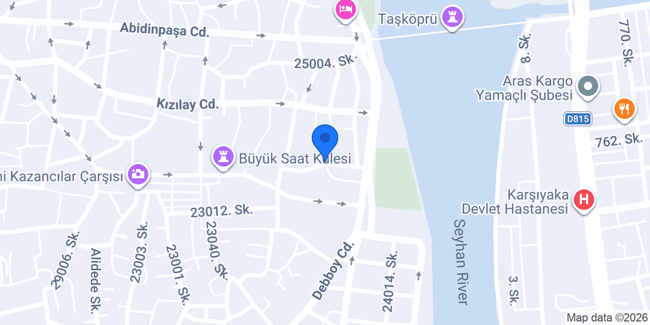 Aksu Matbaa konumu