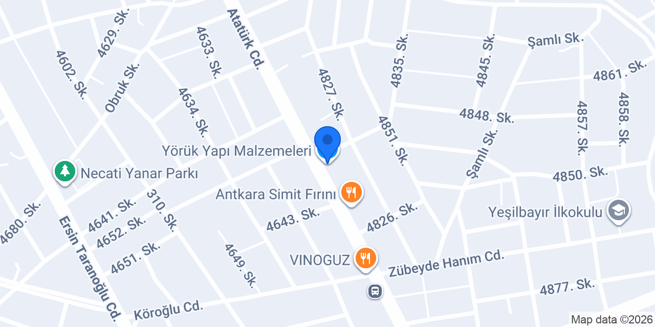 Yörük Yapı Malzemeleri konumu