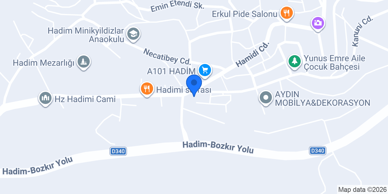 Halkbank Hadim Uydu Şubesi konumu