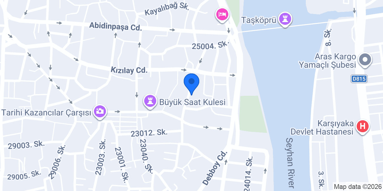Oto Yeşiller konumu