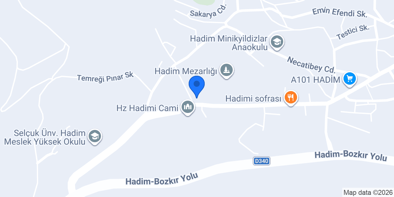 Hadim İmam Hatip Ortaokulu konumu