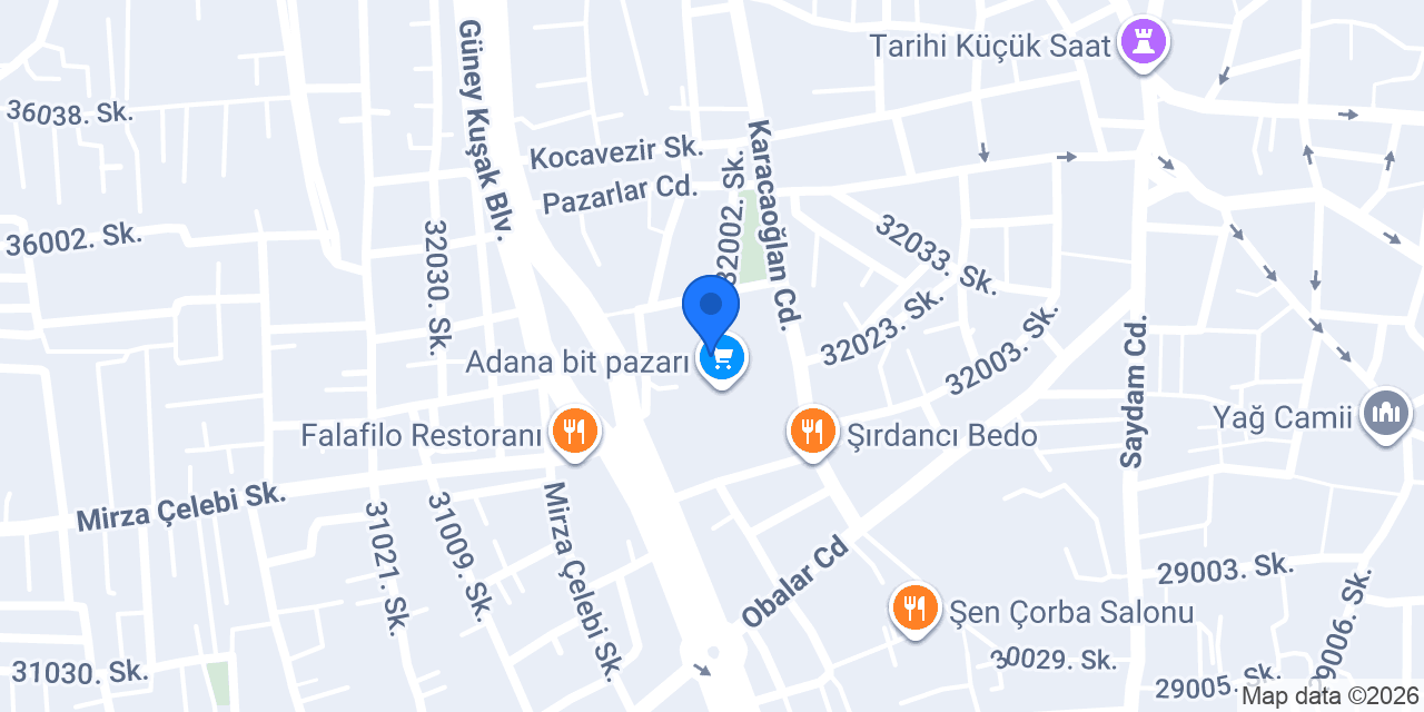 Özka büro mobilyaları konumu