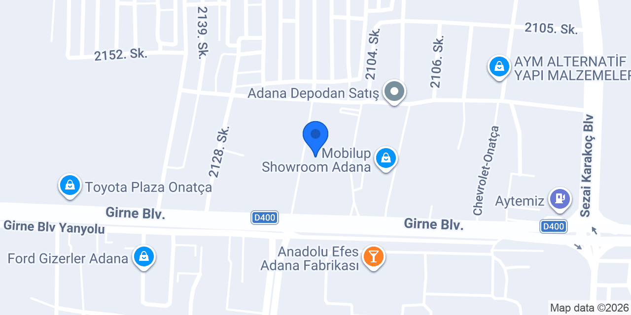 Adana Cam konumu