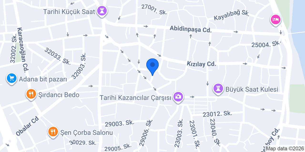 Altınyüzük Grand Otel konumu
