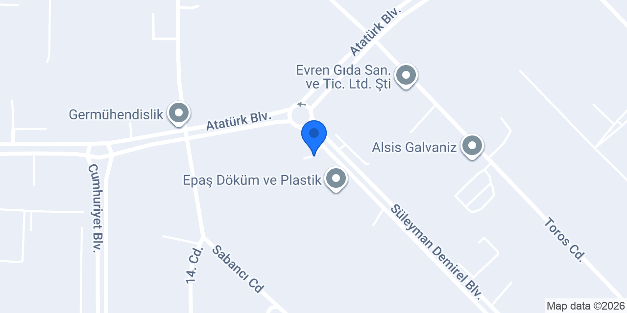 Mekaline/Mavlay Alüminyum konumu