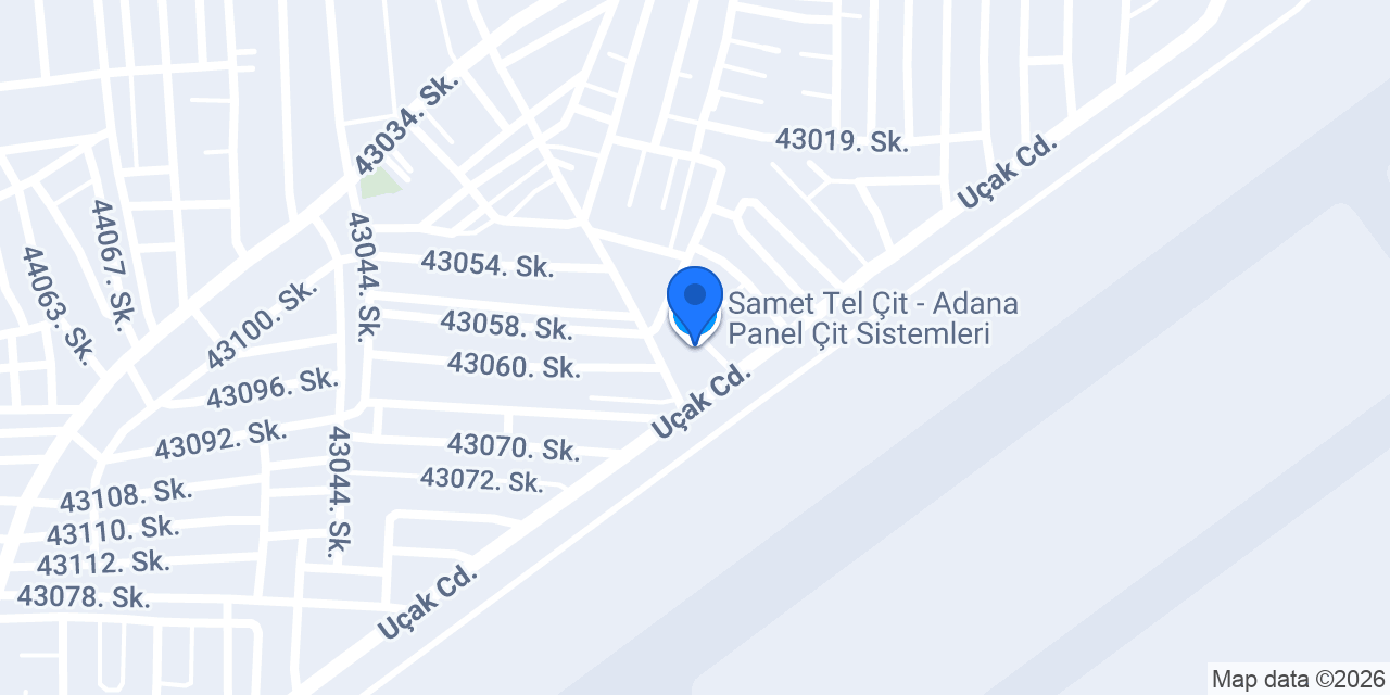 Samet Tel Çit - Adana Panel Çit Sistemleri konumu