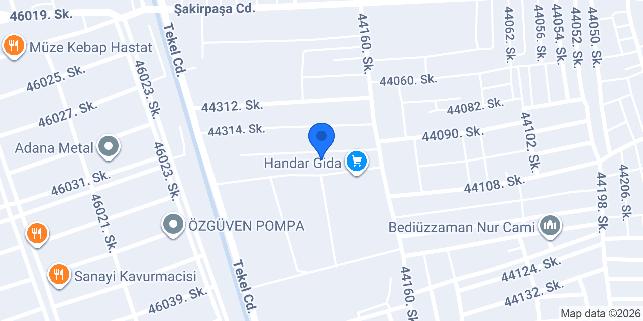 Şafak Mobilya konumu