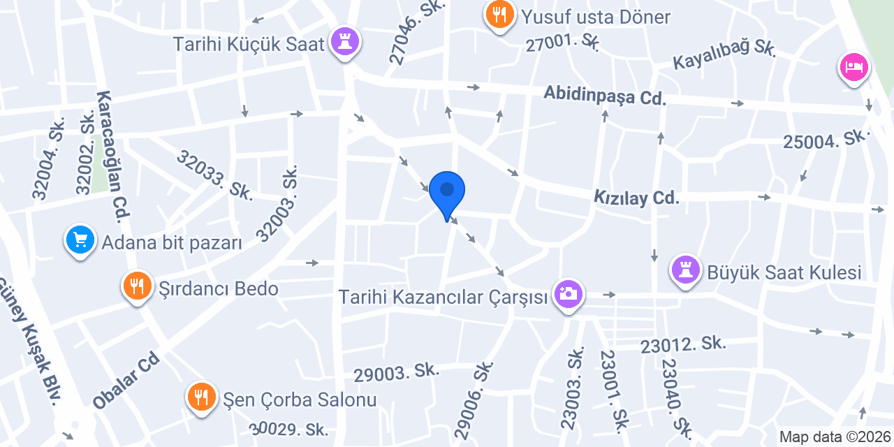 Gül Bayan Kuaförü konumu