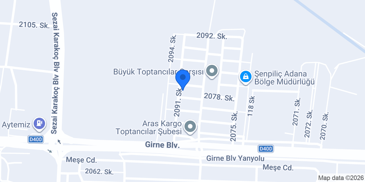 Sini Yemekçilik konumu