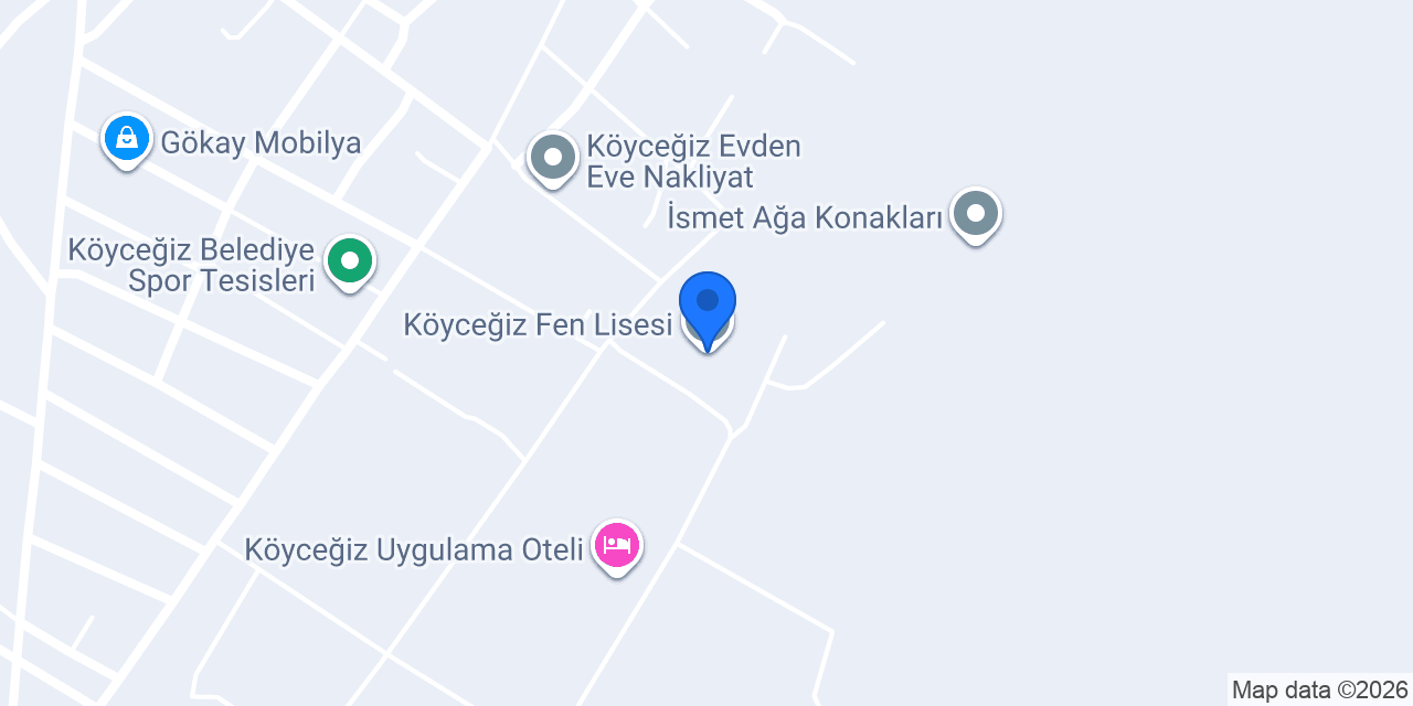 Köyceğiz Fen Lisesi konumu