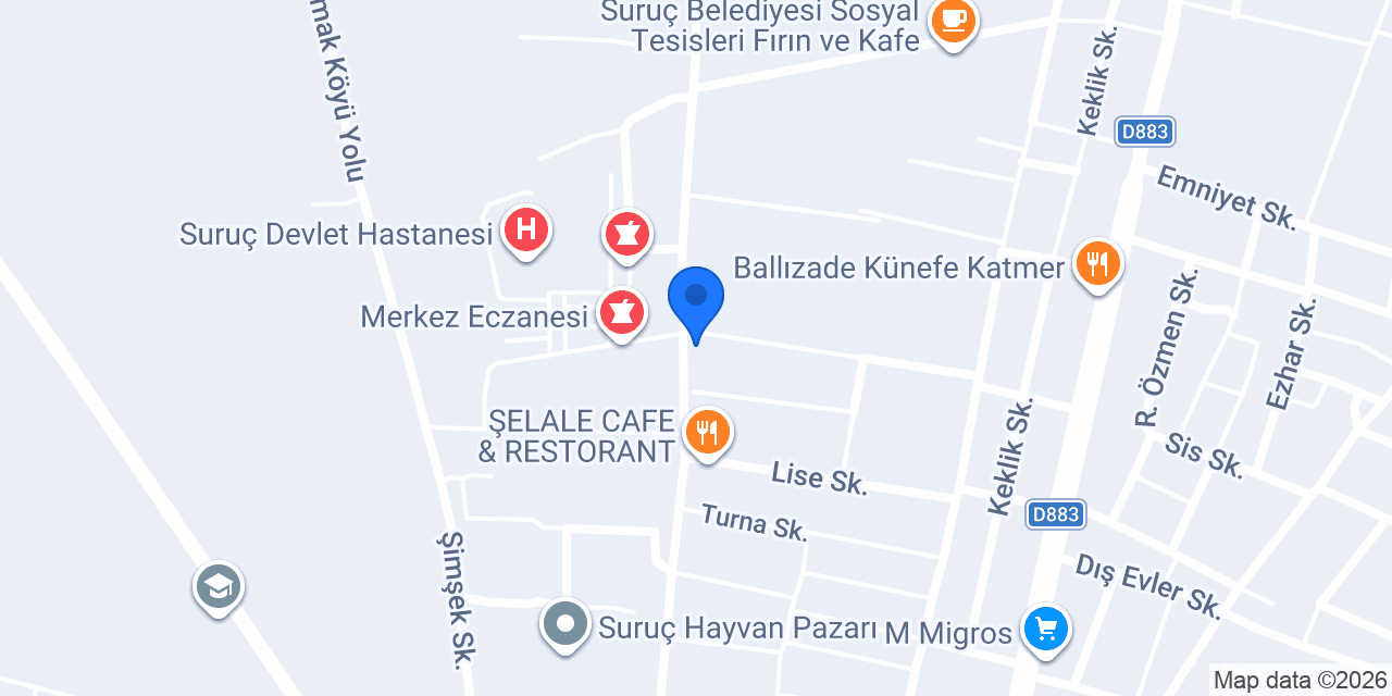 Roza Eczanesi konumu