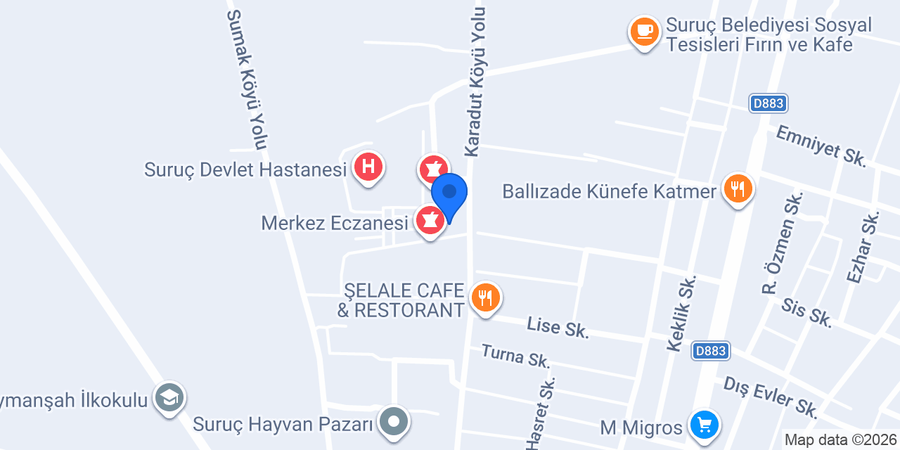 HACETTEPE ECZANESİ konumu